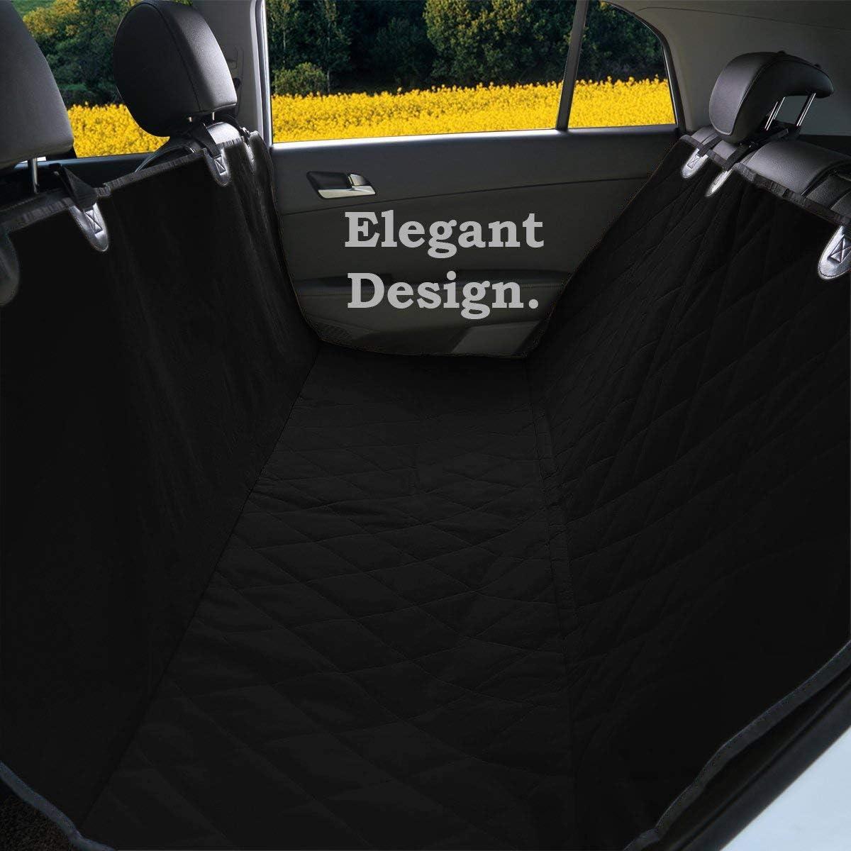 Durable Black Waterproof Hammock Pet Car Seat Cover