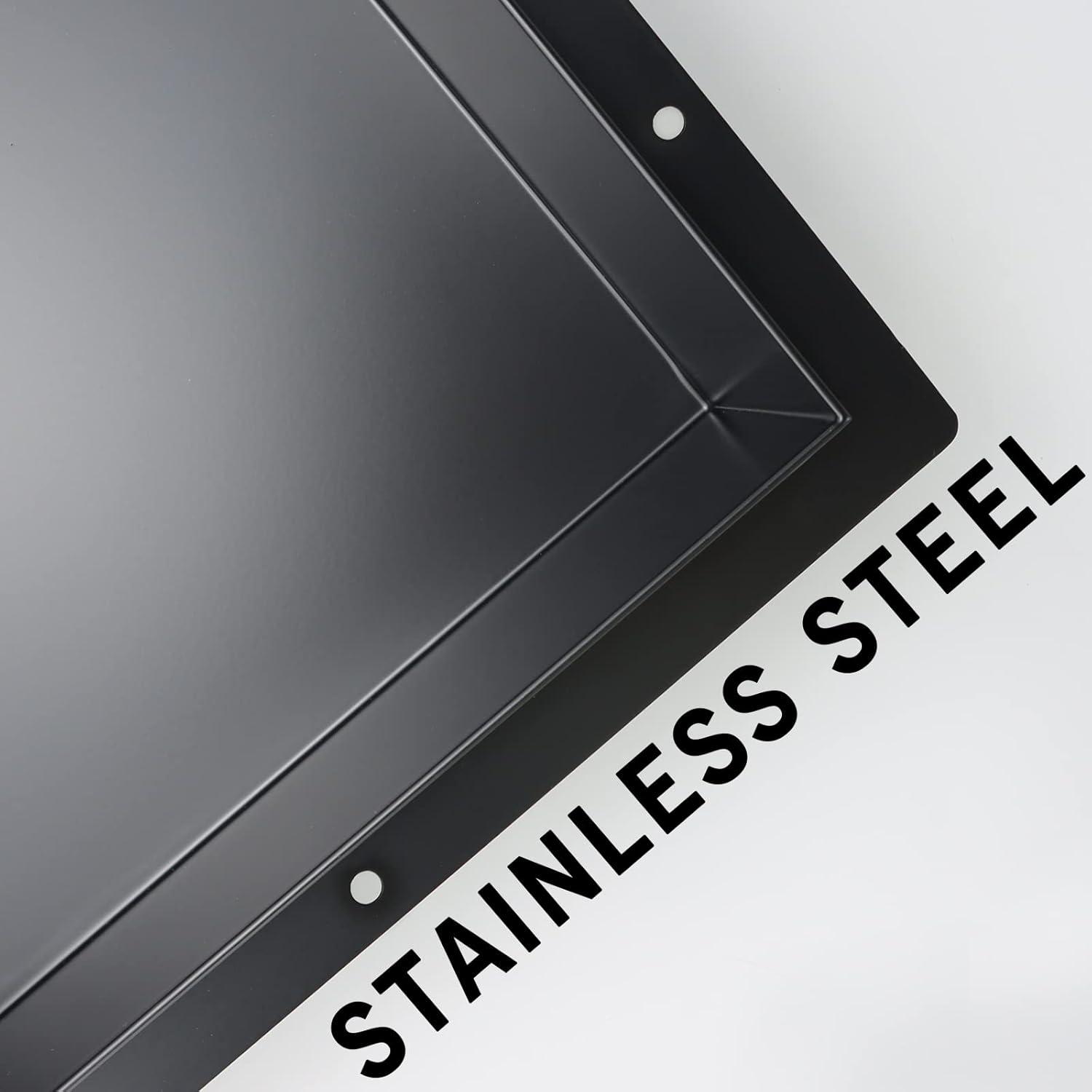 Shower Niche Stainless Steel In-wall Model 12" X 12" Recessed Shelf - Modern and Elegant Design - Easy to Install