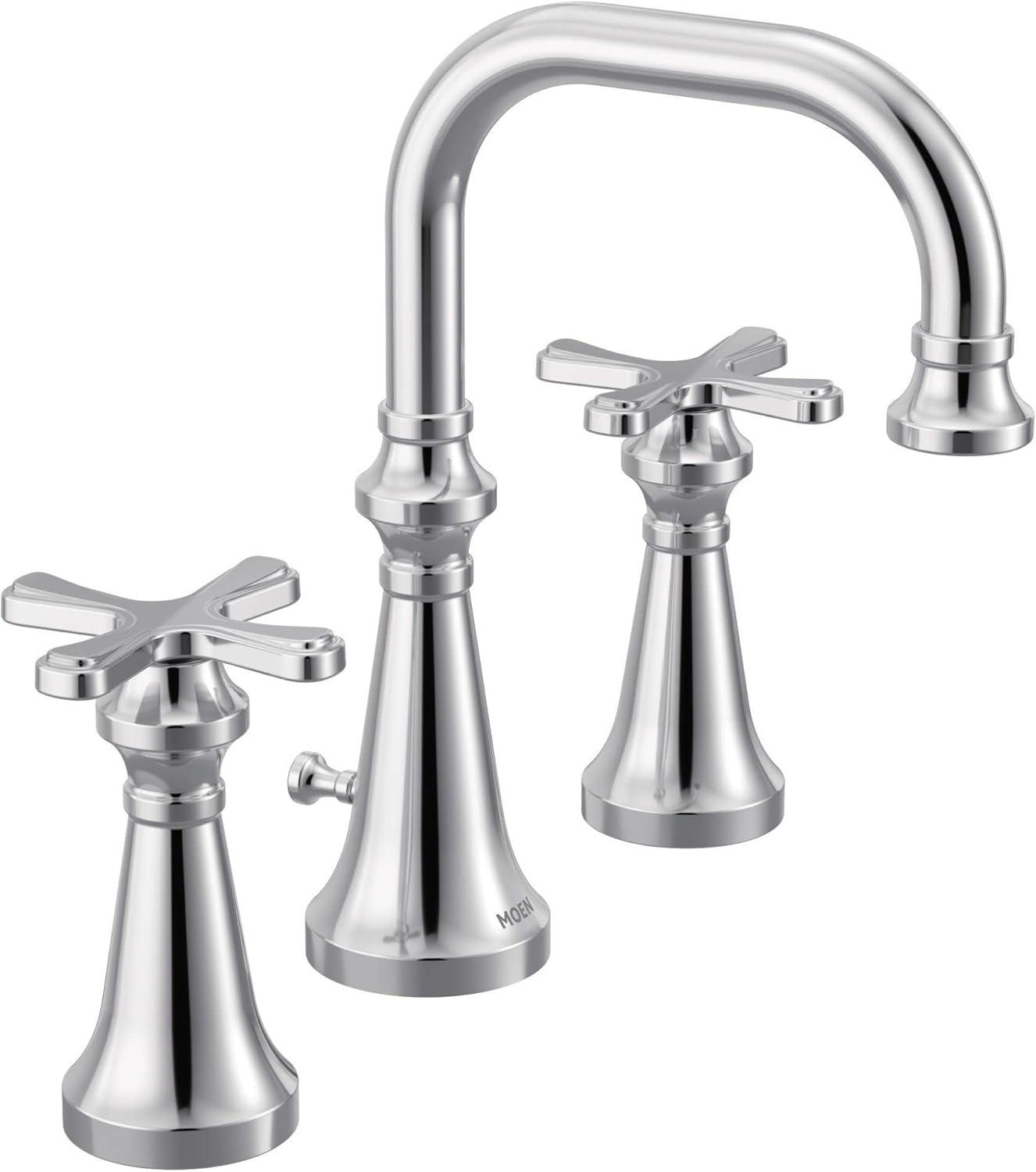 Colinet Classic Chrome Dual-Handle Widespread Bathroom Faucet