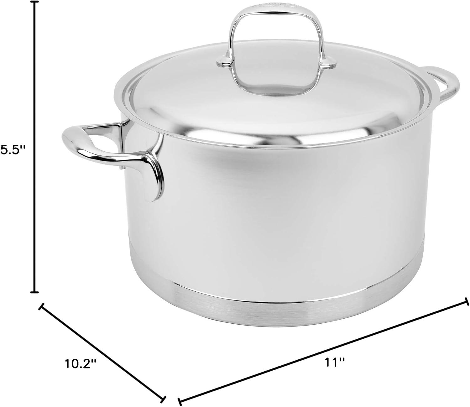 Demeyere Atlantis 8.9-qt Stainless Steel Dutch Oven