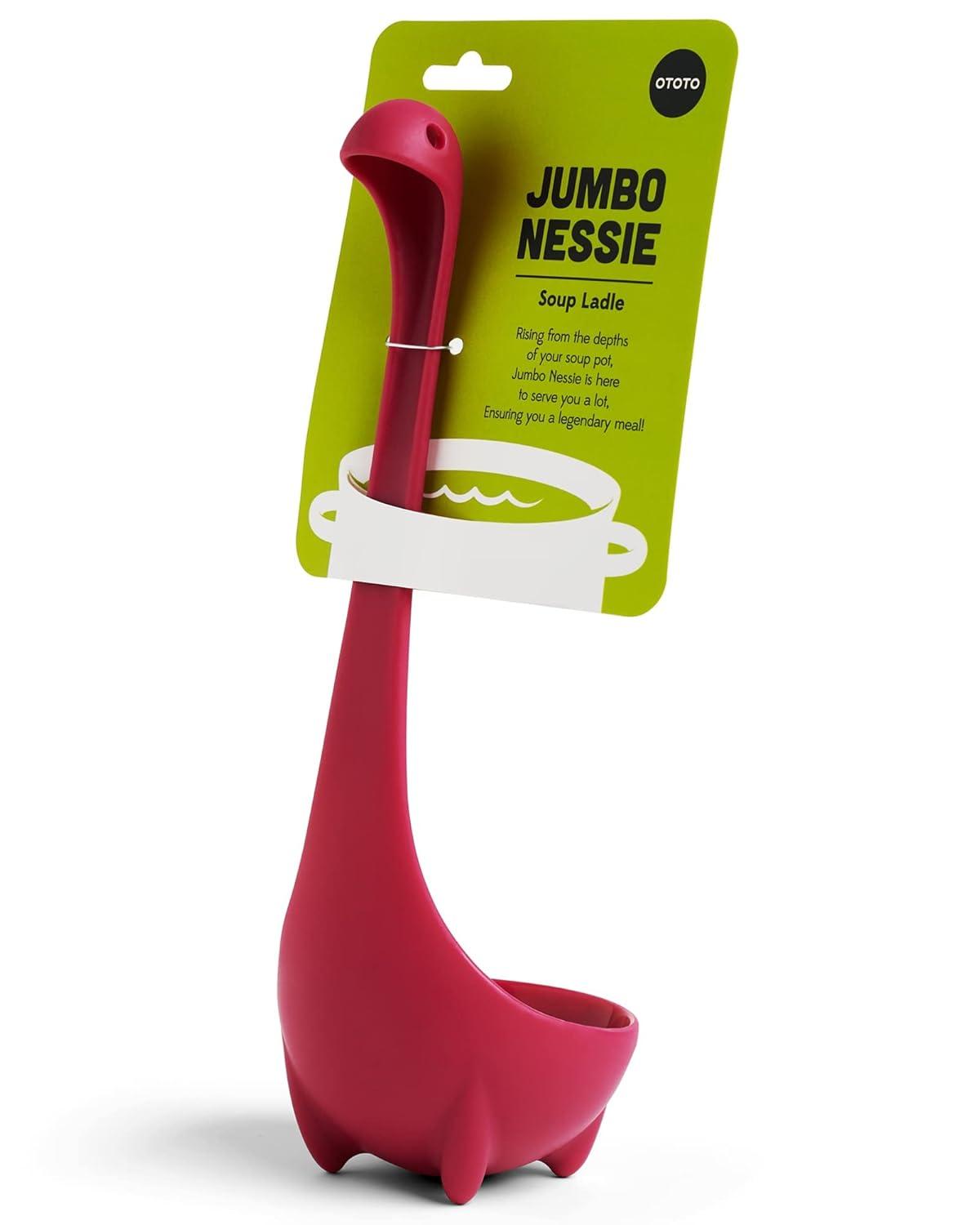 Ototo Jumbo Nessie Ladle Purple: Ergonomic BPA-Free Plastic, Dishwasher-Safe, 5.9 Volume, 8.69" Handle, 1 Piece