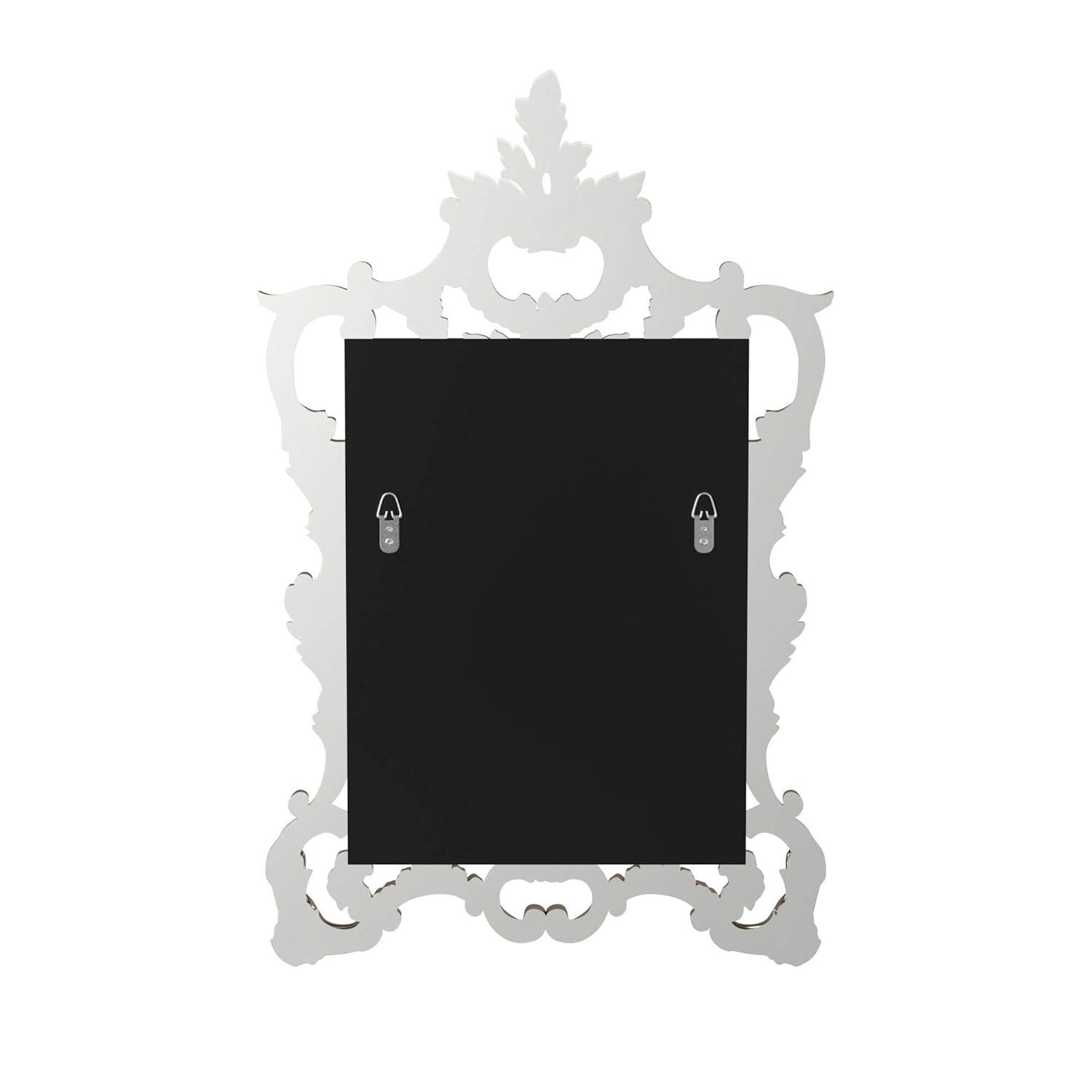 Howard Elliott 30.75"x20" Metallic Warm Ornate Framed Wall and Accent Mirror Silver