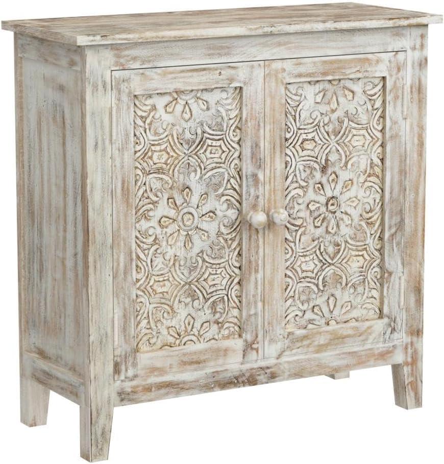 Jofran, Global Archive Hand Carved 32" Accent Chest