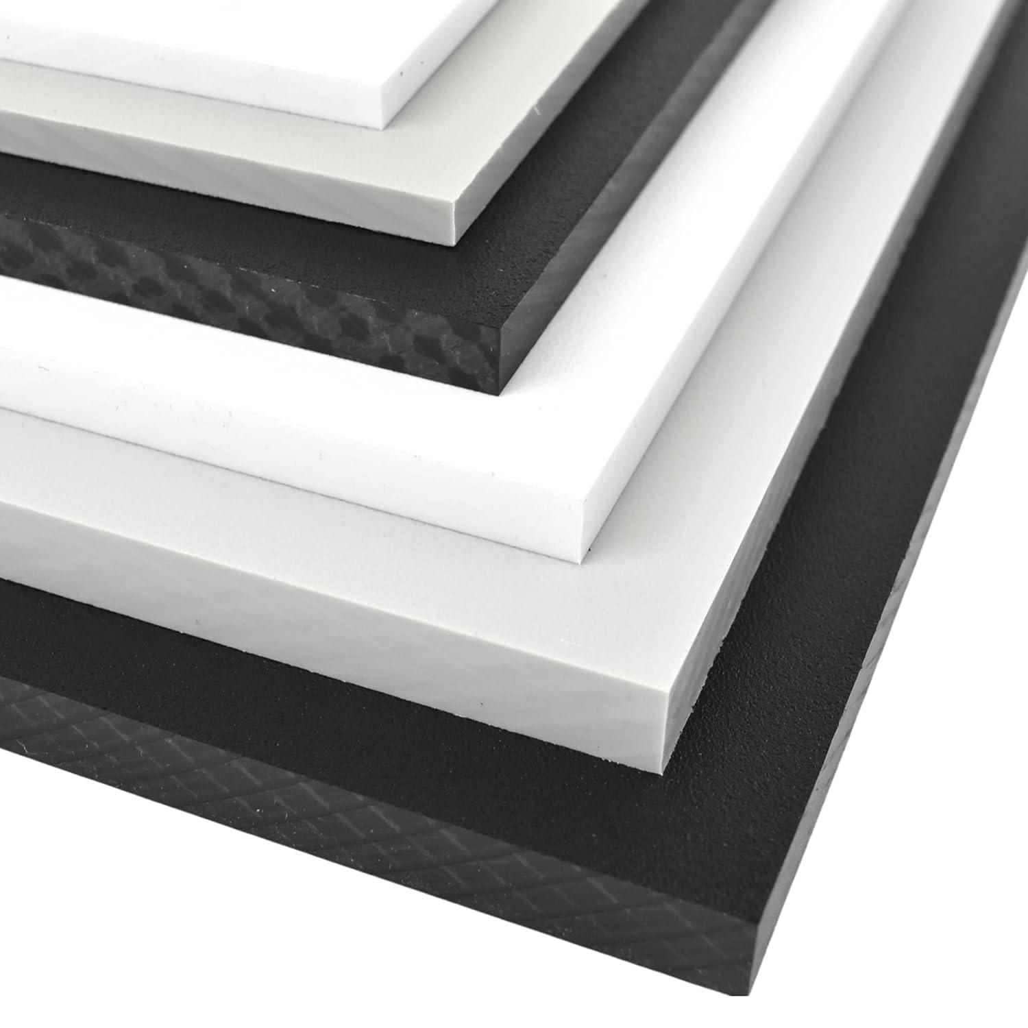 BuyPlastic Black HDPE Starboard, Marine Grade Plastic Sheet 1" x 6" x 27" , High Density Polyethylene Panel