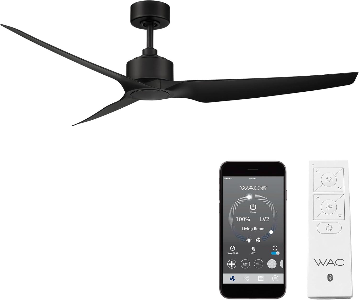 60" Stella 3 - Blade Outdoor/Indoor Smart Ceiling Fan with Remote Control Included