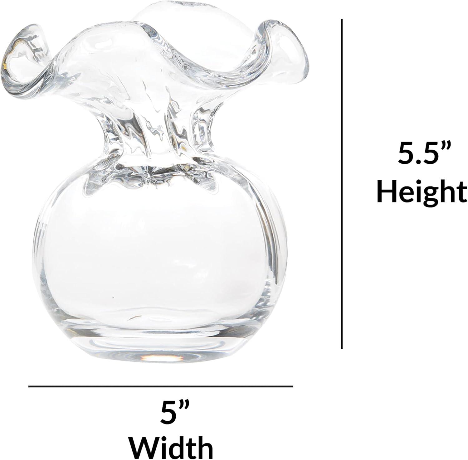 VIETRI Hibiscus Handmade Glass Table Vase