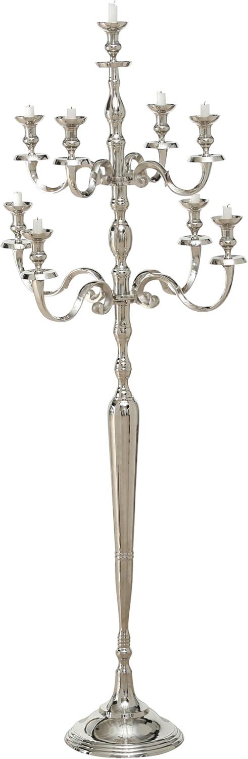 Tall Nine Taper Candelabra, 71 Inches