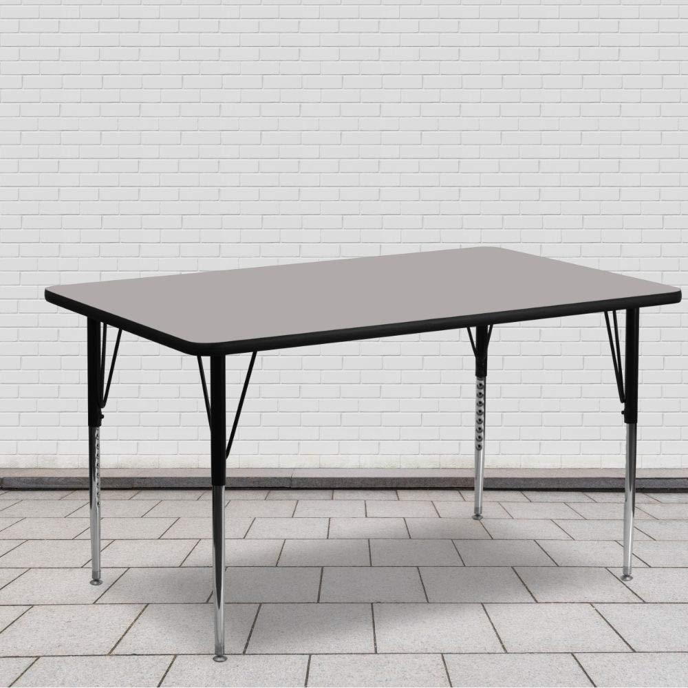 Goddard 24''W x 48''L Rectangular HP Laminate Activity Table - Adjustable Legs