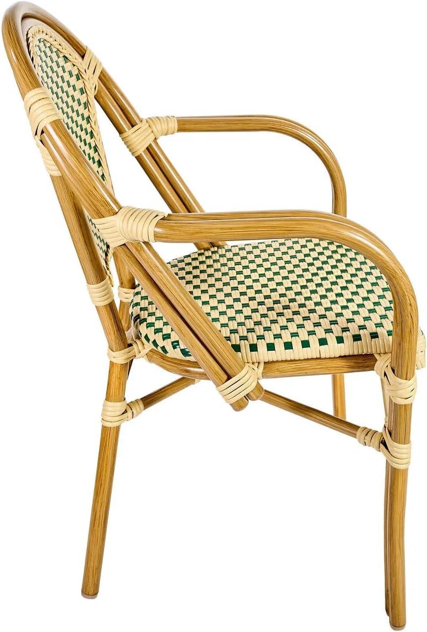 Chivari French With Arms Patio Dining Chair by Chivari (Set of 2)