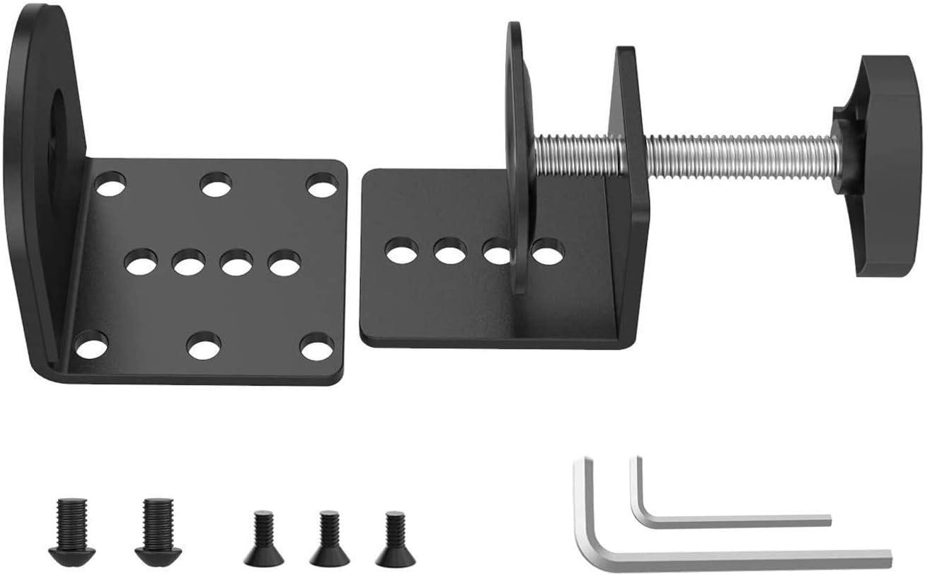 Black Steel C-Clamp Base for Monitor Mount