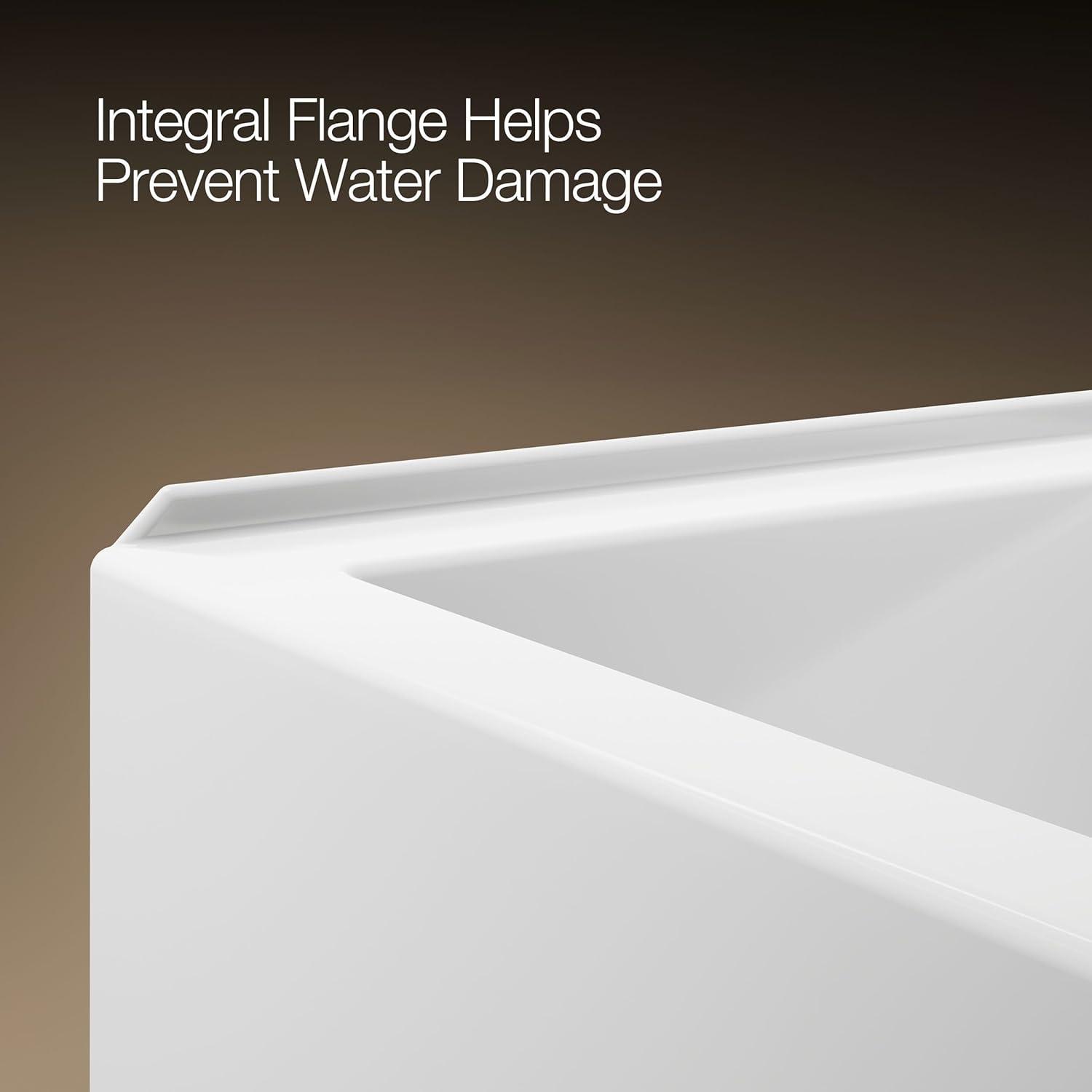 Underscore 60" x 32" Alcove Soaking Bathtub