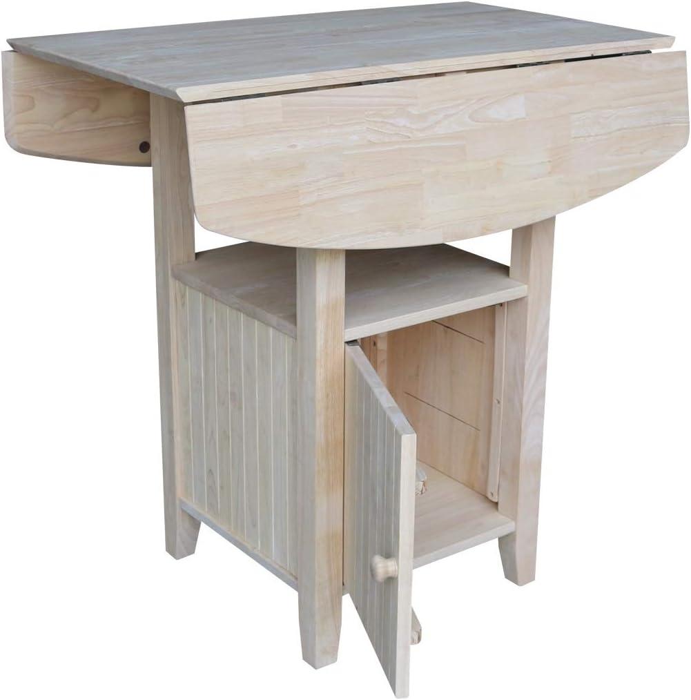 Elegant Solid Wood Extendable Counter Height Bistro Table
