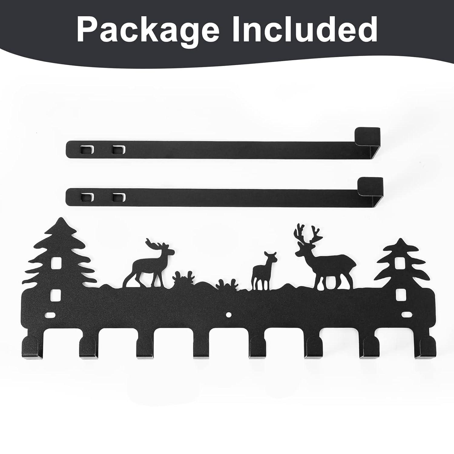 Over Door Clothes Hanger Shower Room Towel Hook Hanger Over Door Hooks Black 8 Hooks