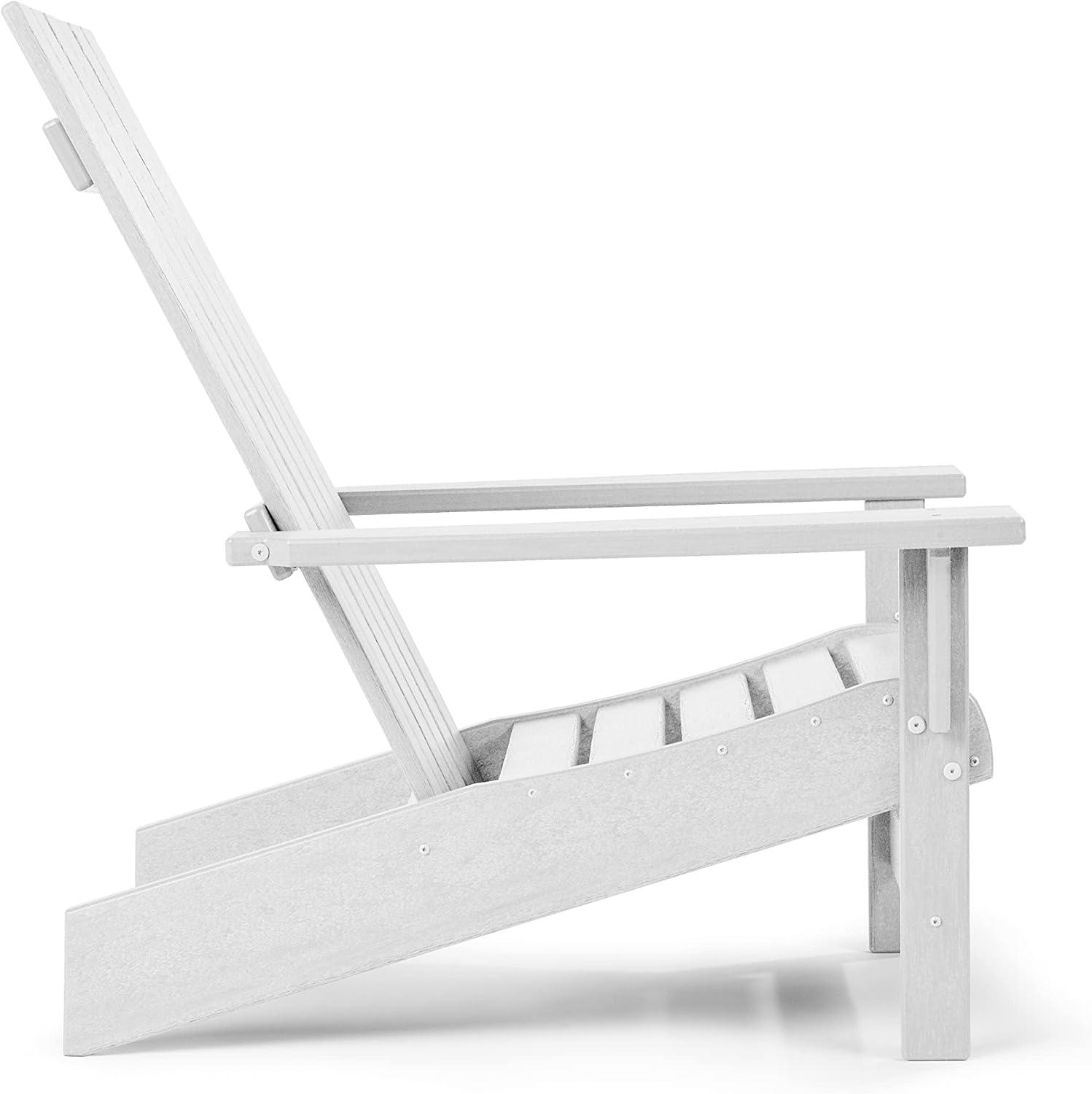 Keter Keter Montauk Adirondack Chair Modern Premium Weatherproof Outdoor Patio Furniture Ideal for Entertaining by the Pool or Backyard Fire Pit