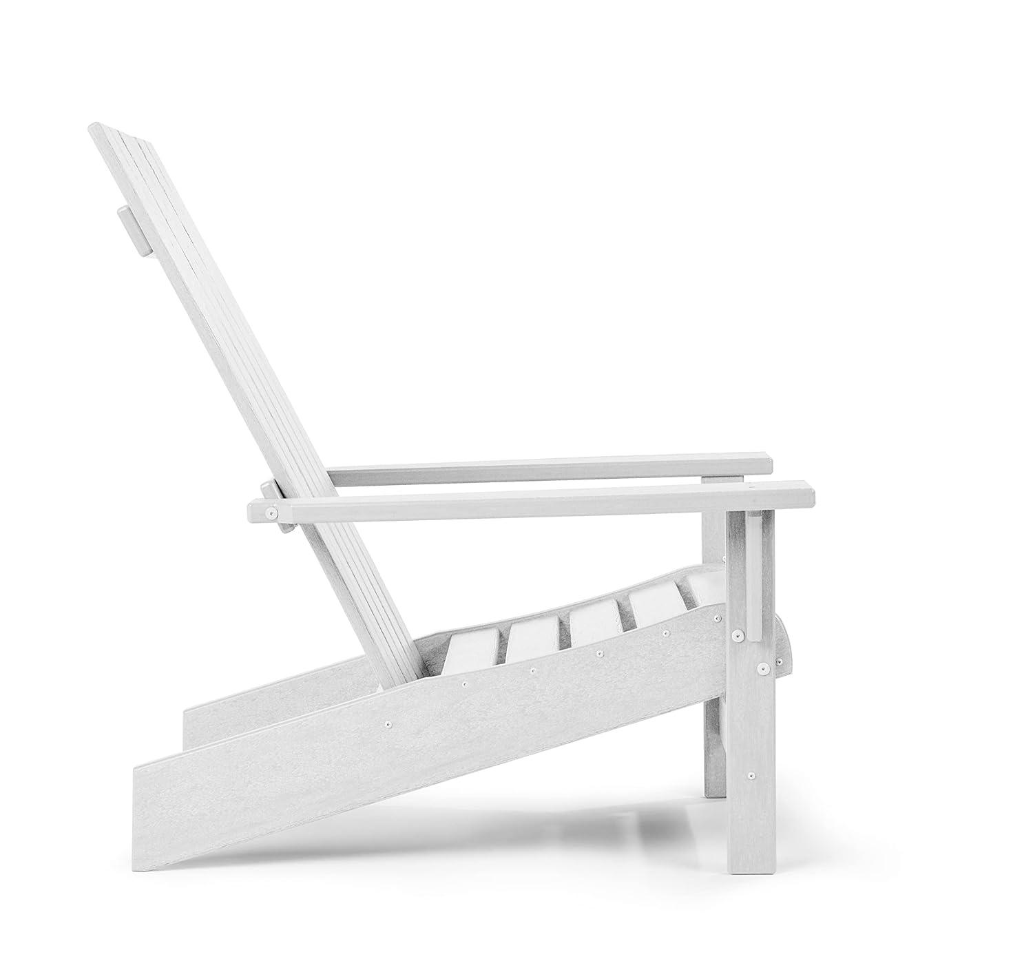 Keter Keter Montauk Adirondack Chair Modern Premium Weatherproof Outdoor Patio Furniture Ideal for Entertaining by the Pool or Backyard Fire Pit
