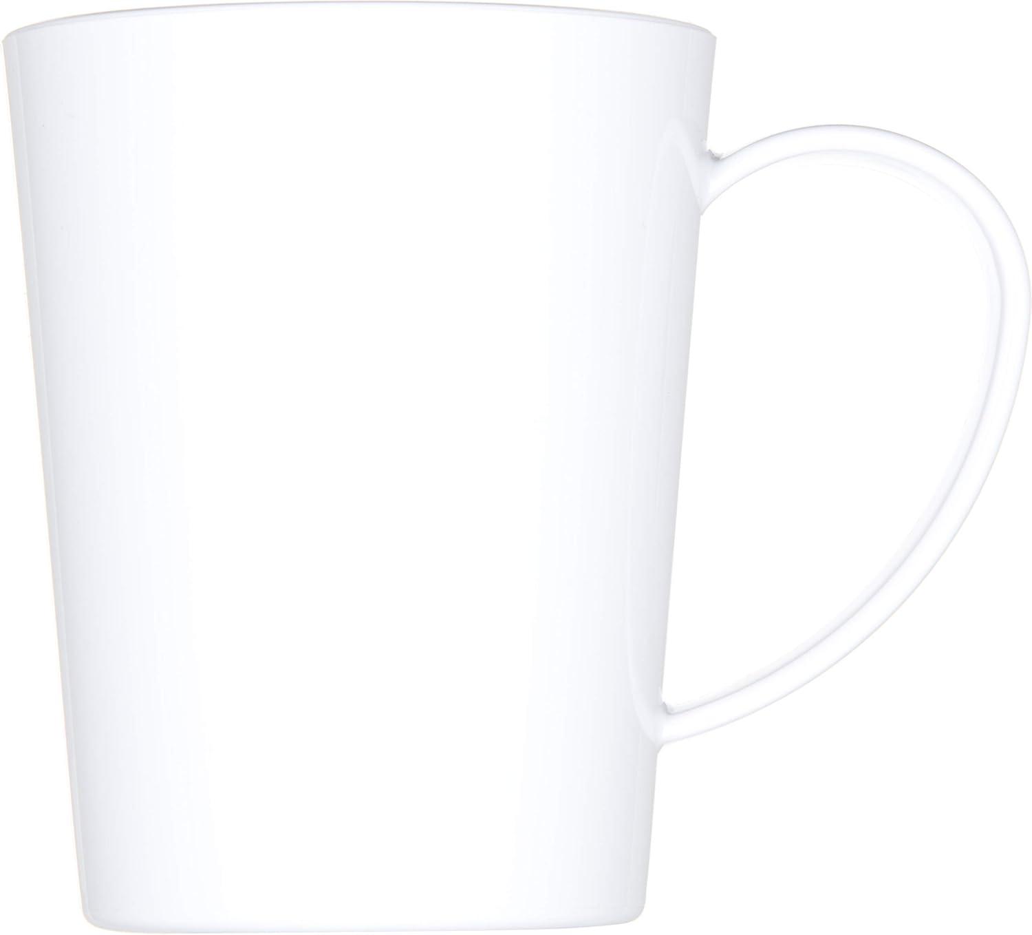 White Tritan Plastic 12 oz Microwave Safe Mug