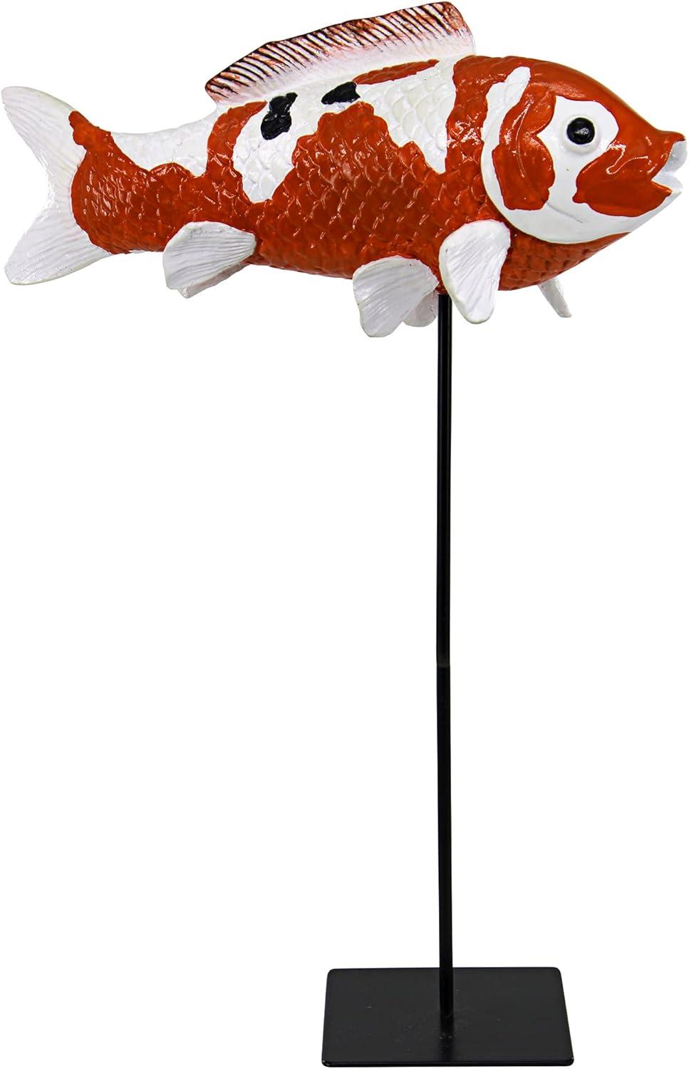 Japanese Floating Koi Animals Figurines & Sculptures