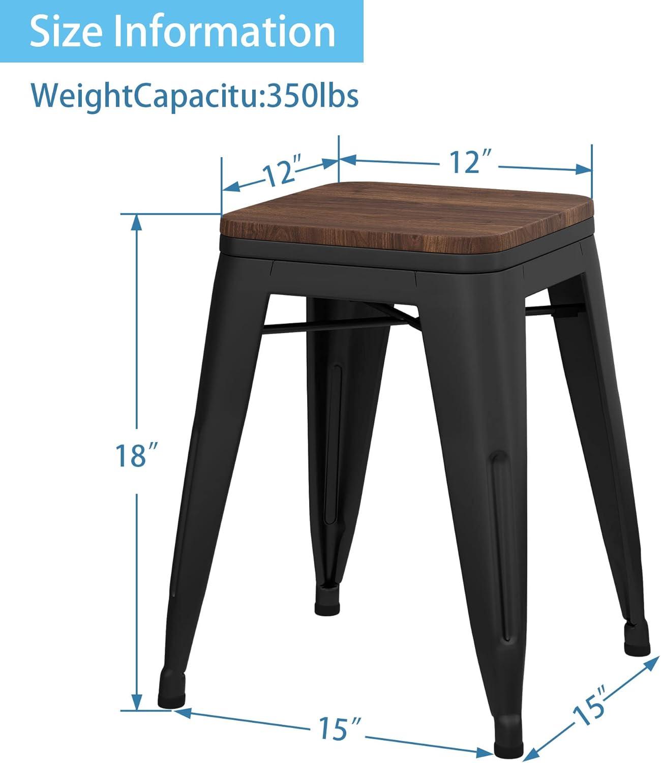Williston Forge Apolito Counter Stool with Metal Frame (Set of 4)