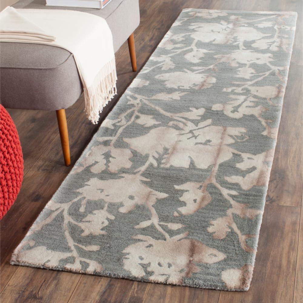 Dip Dye DDY716 Hand Tufted Runner Rug - Grey/Beige - 2'3"x10' - Safavieh.