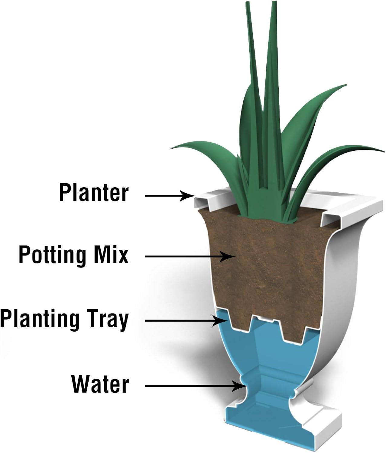 Red Barrel Studio® Arvia Self Water Resin Urn Planter