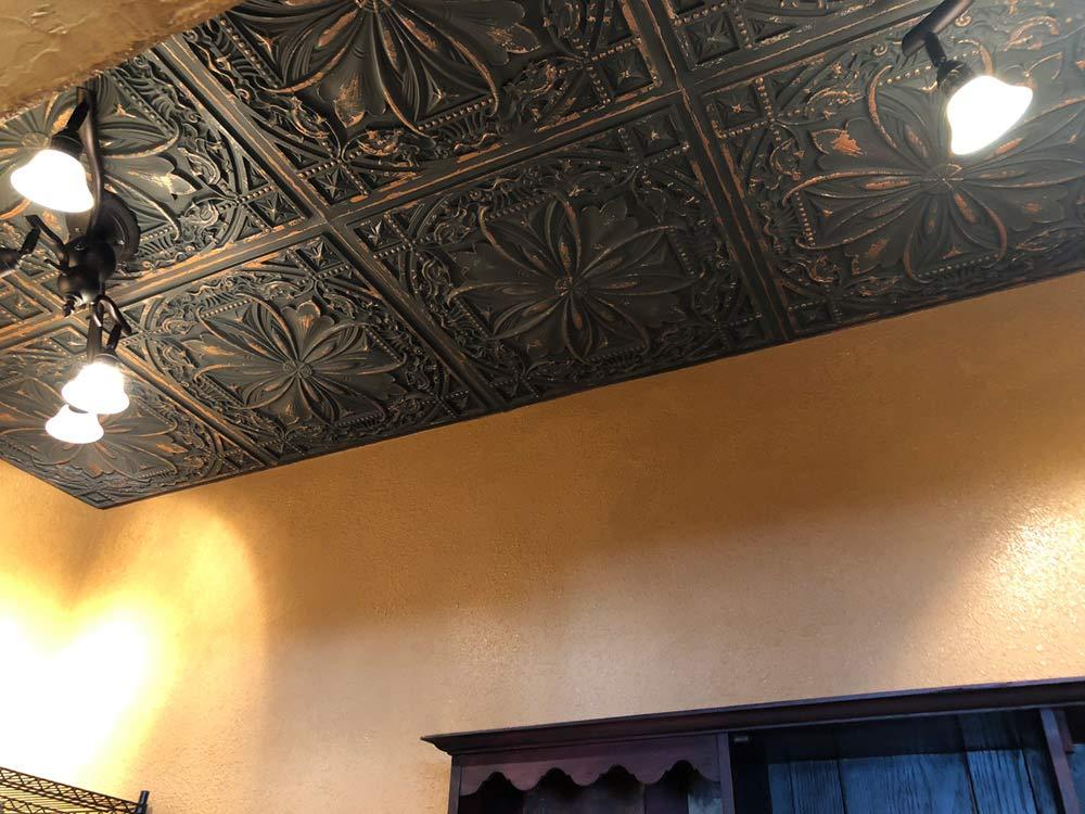 FromPlainToBeautifulInHours Milan 2 Ft. x 2 Ft. Drop-In or Glue-Up PVC Ceiling Tile & Reviews | Wayfair