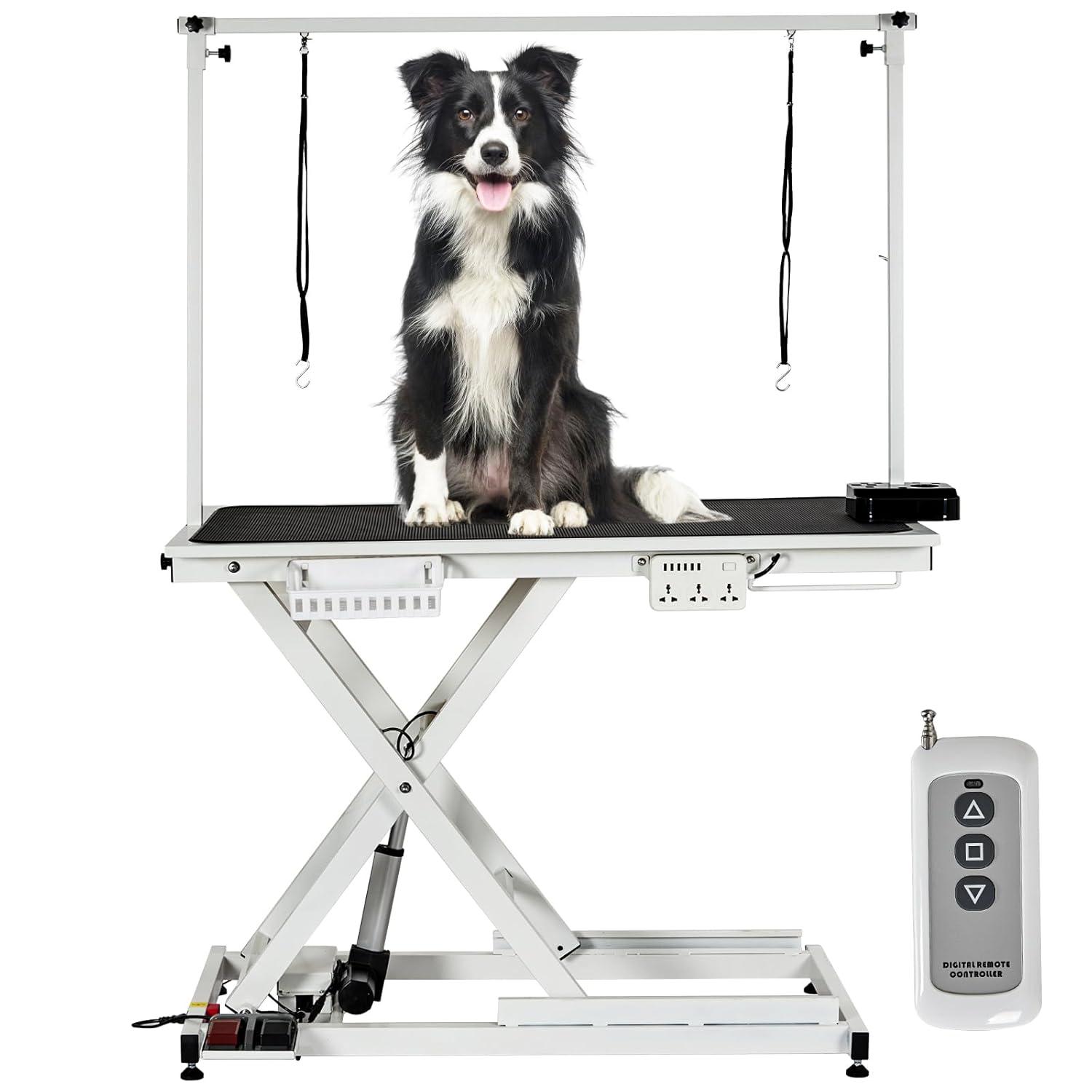babevy 50'' Electric Dog Grooming Table, Heavy Duty, Height Adjustable Pet Grooming Table | Wayfair