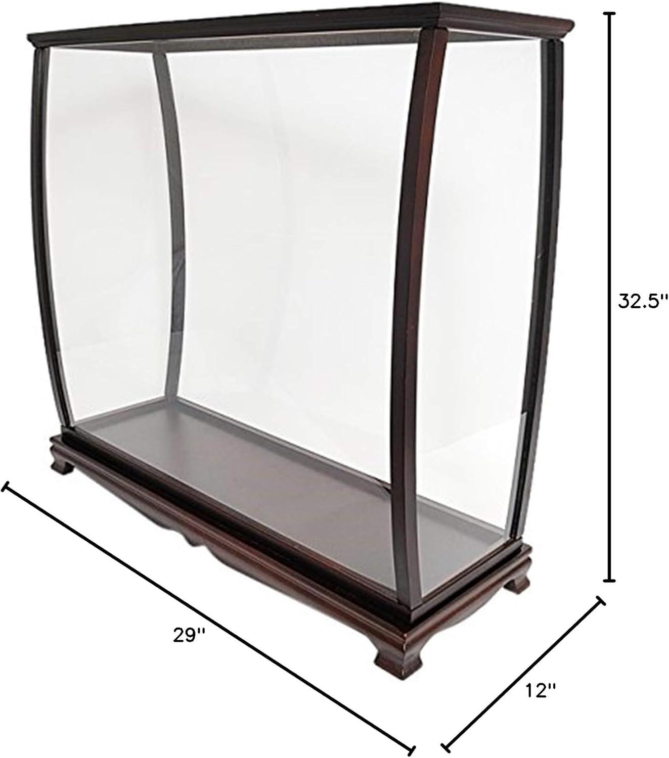 Mahogany and Plexiglass Medium Tall Ship Display Case