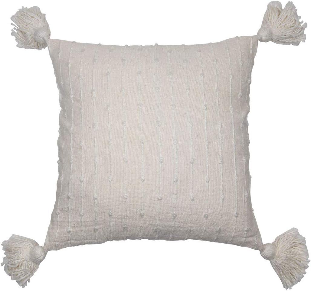 Kira Tassels Cotton Throw Pillow