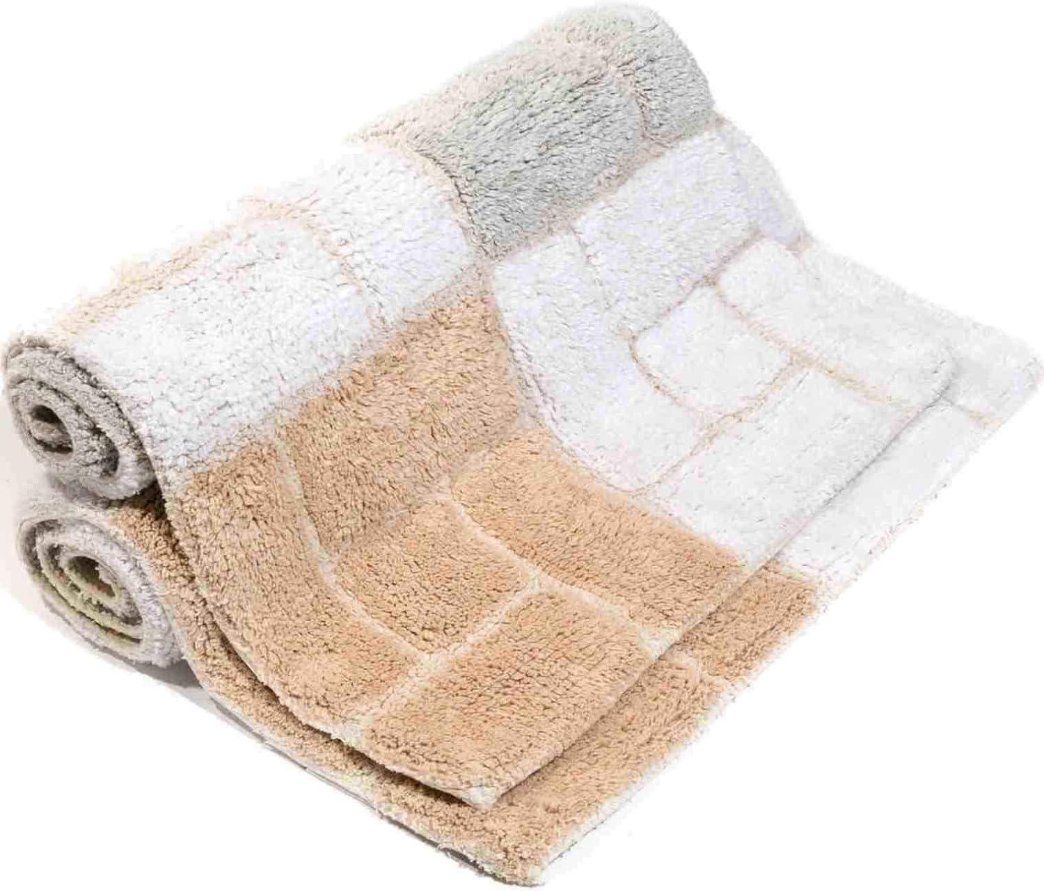 Classic Color Cotton Blend Bath Rug