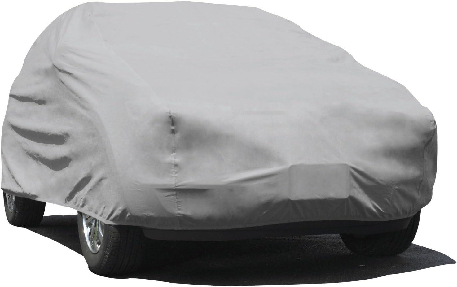 Budge Duro 3 Layer SUV Cover, Water Resistant, Scratchproof, Dustproof Cover, Fits SUVs up to 15'5", Gray
