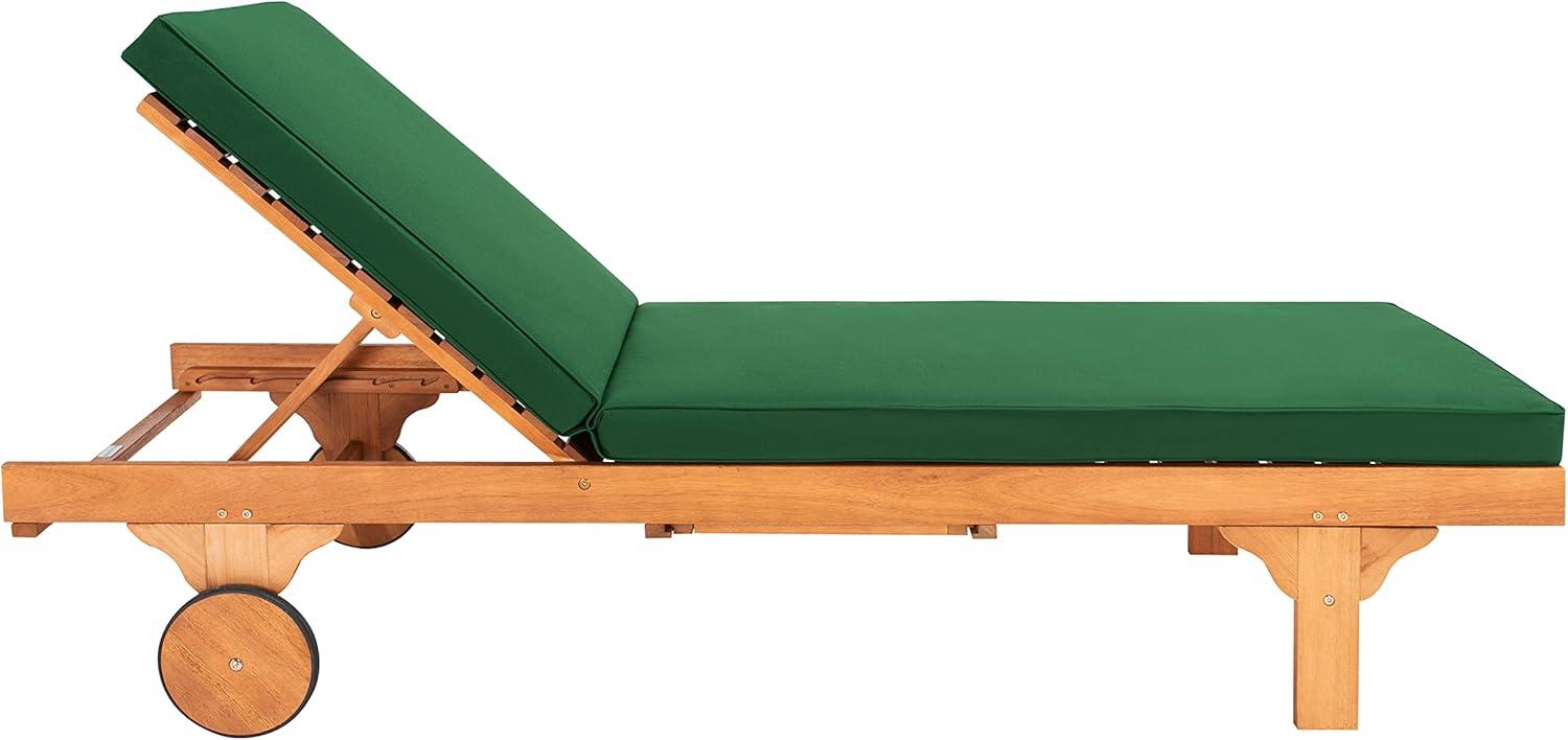 Newport Lounge Chair - Outdoor - PAT7022 - Natural/Green -Safavieh