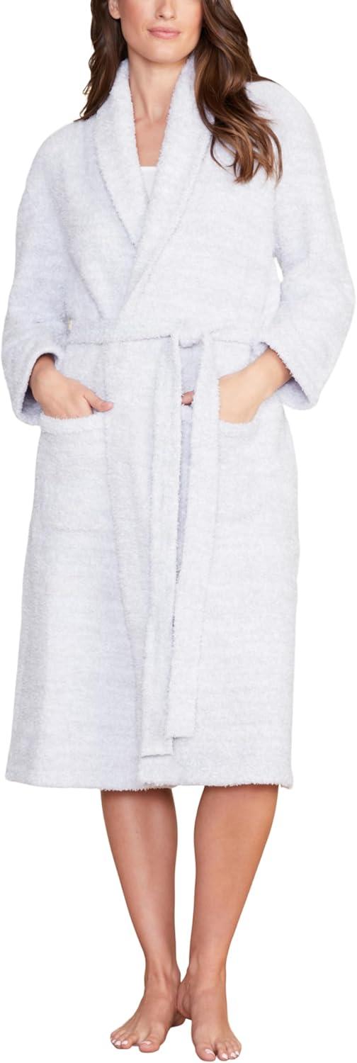 Ocean White CozyChic Microfiber Polyester Robe