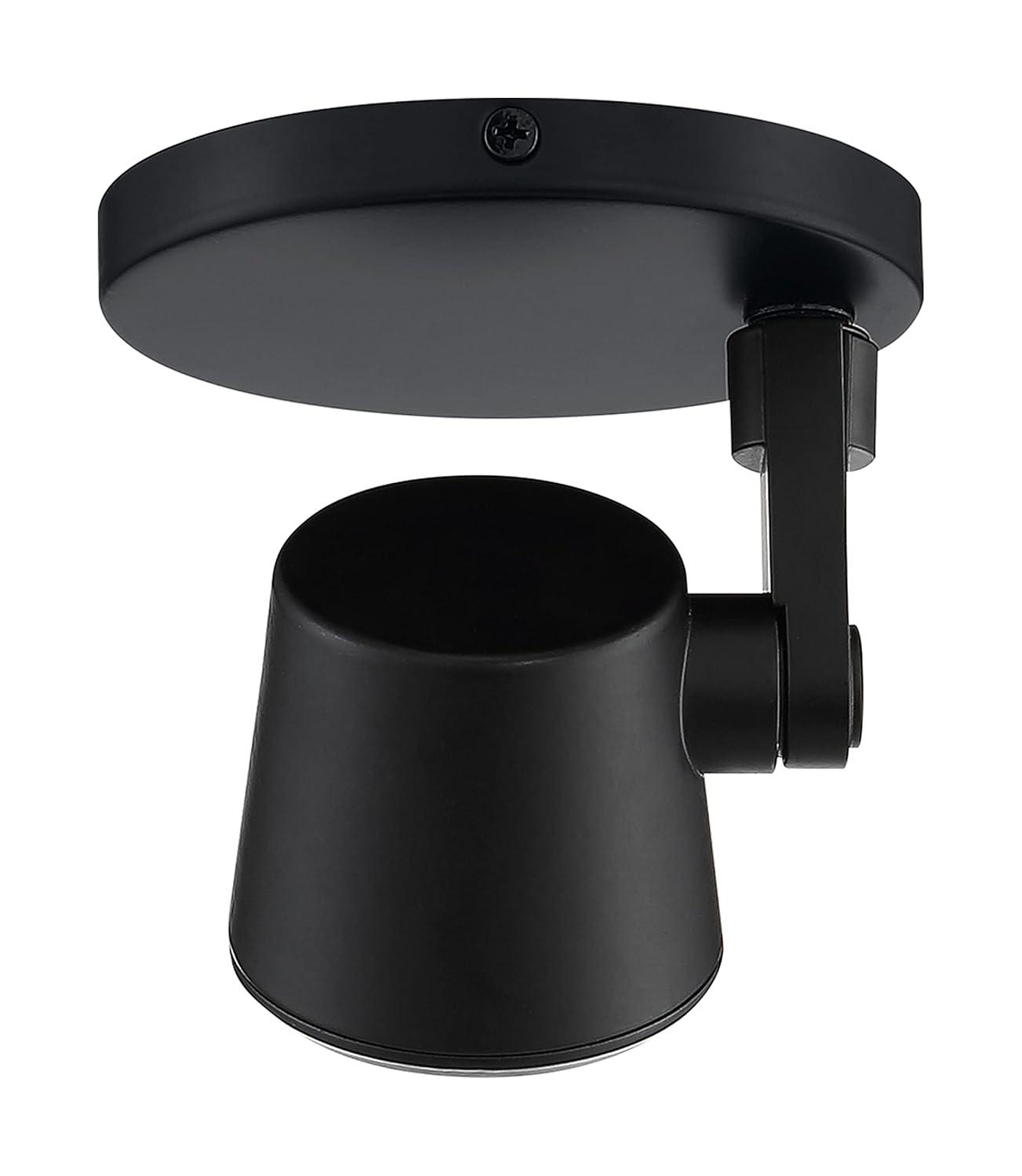 62/1107-Nuvo Lighting-4.75 Inch 12W 1 LED Monopoint Flush Mount-Black Finish