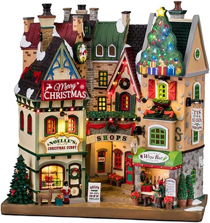 Lemax 15804 Christmas Village Facade: Tis The Season Shops