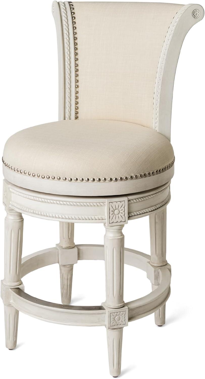 Maven Lane Pullman Counter Stool with Fabric Upholstery