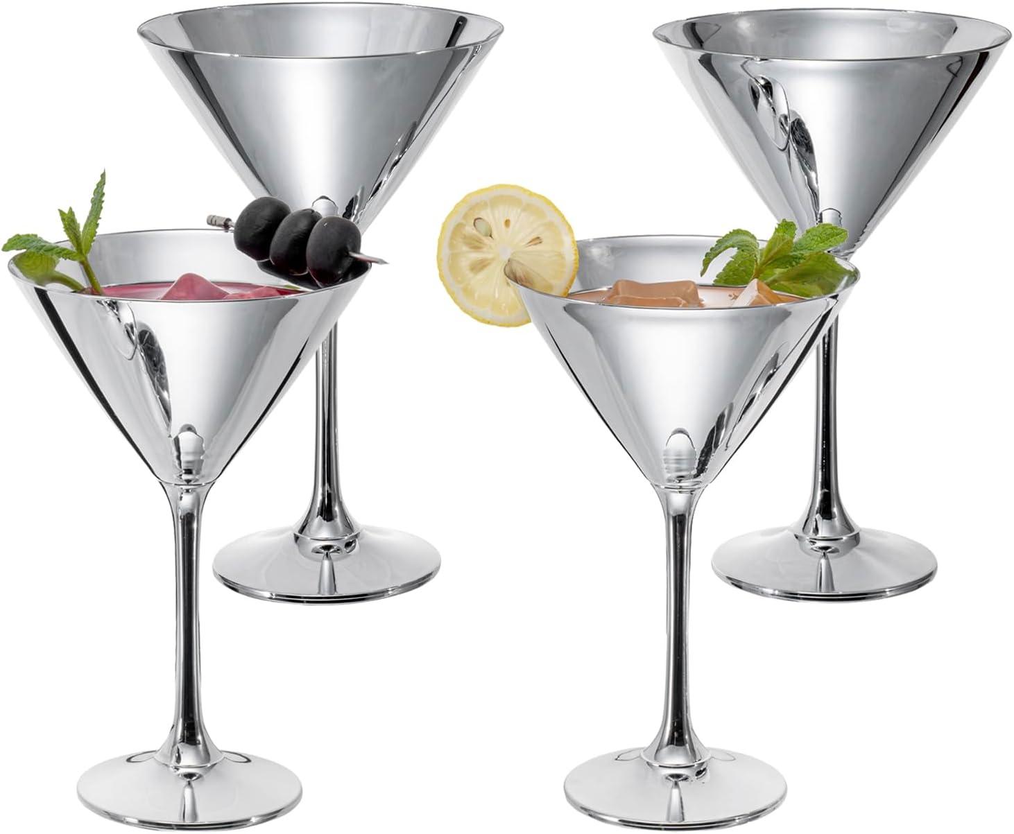 Allegany 4 - Piece 8 oz. Martini Glass Glassware Set