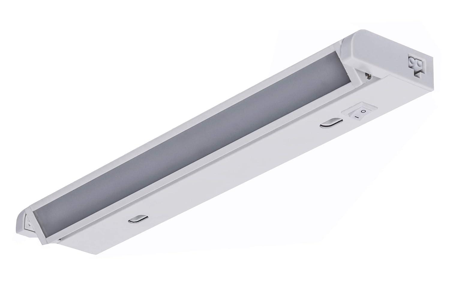 nadair 11" led under cabinet lighting kit swivel plug-in ultra-slim closet or kitchen cabinet light dimmable with 3 color modes built-in, linkable