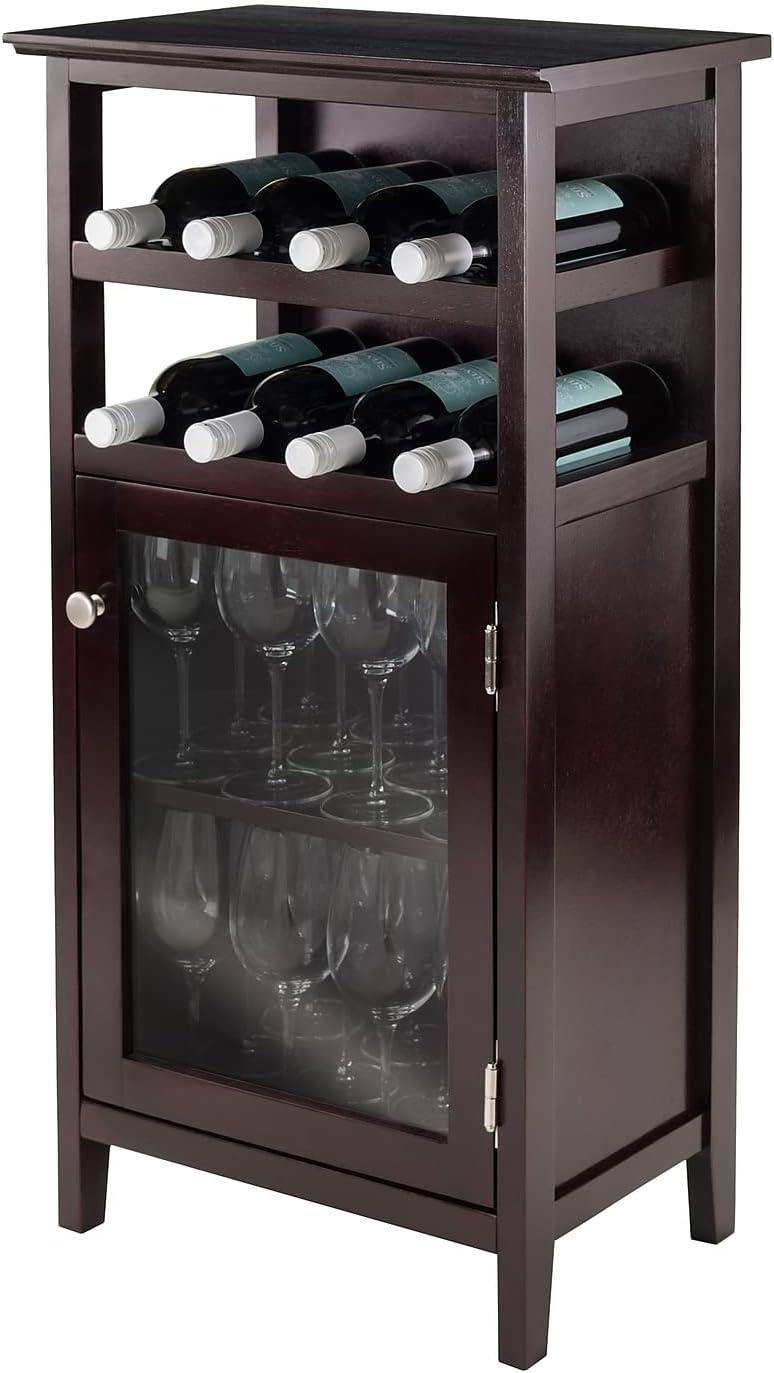 Alta Wine Cabinet Wood/Espresso - Winsome