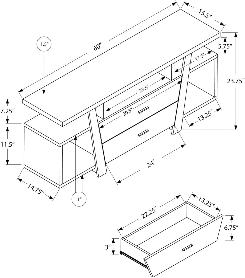 Epinal TV Stand for TVs up to 65"