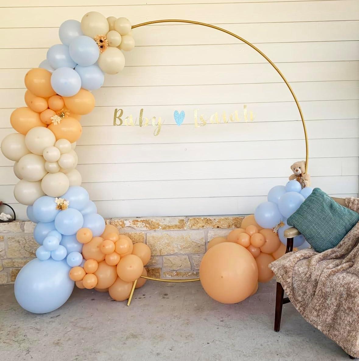 Wedding Arch Backdrop Stand, 6.6x6.6 FT Gold Wedding Arches for Ceremony Square Metal Balloon Arch Stand Garden Arbor Frame for Wedding Birthday Party Baby Shower Photo Booth Background Decoration