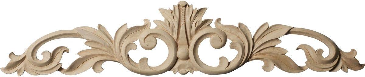 5.13'' H x 24.75'' W x 0.75'' D Wood Onlay Scroll