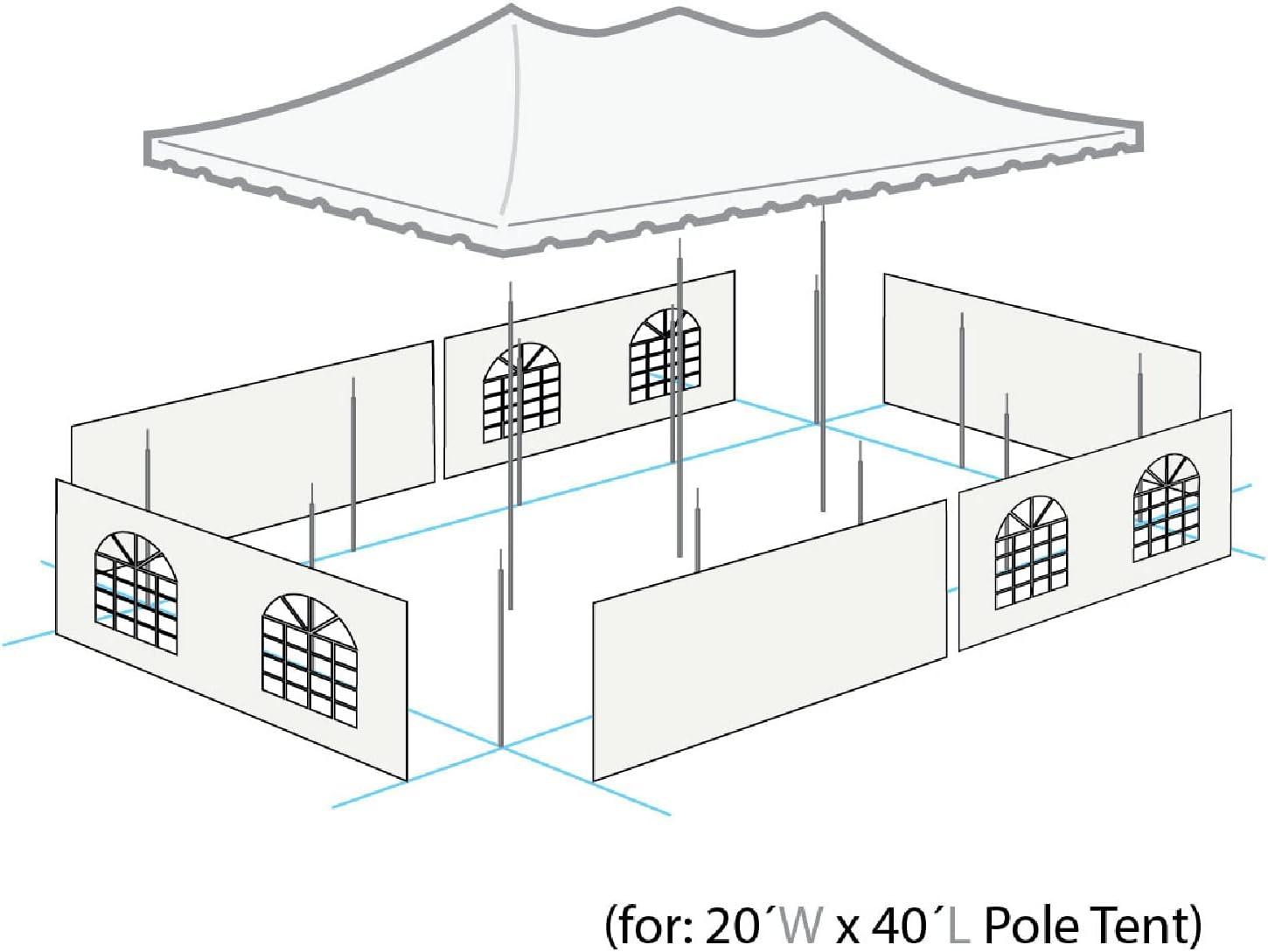 Party Tents Direct Weekender Outdoor Canopy Pole Tent with Sidewalls