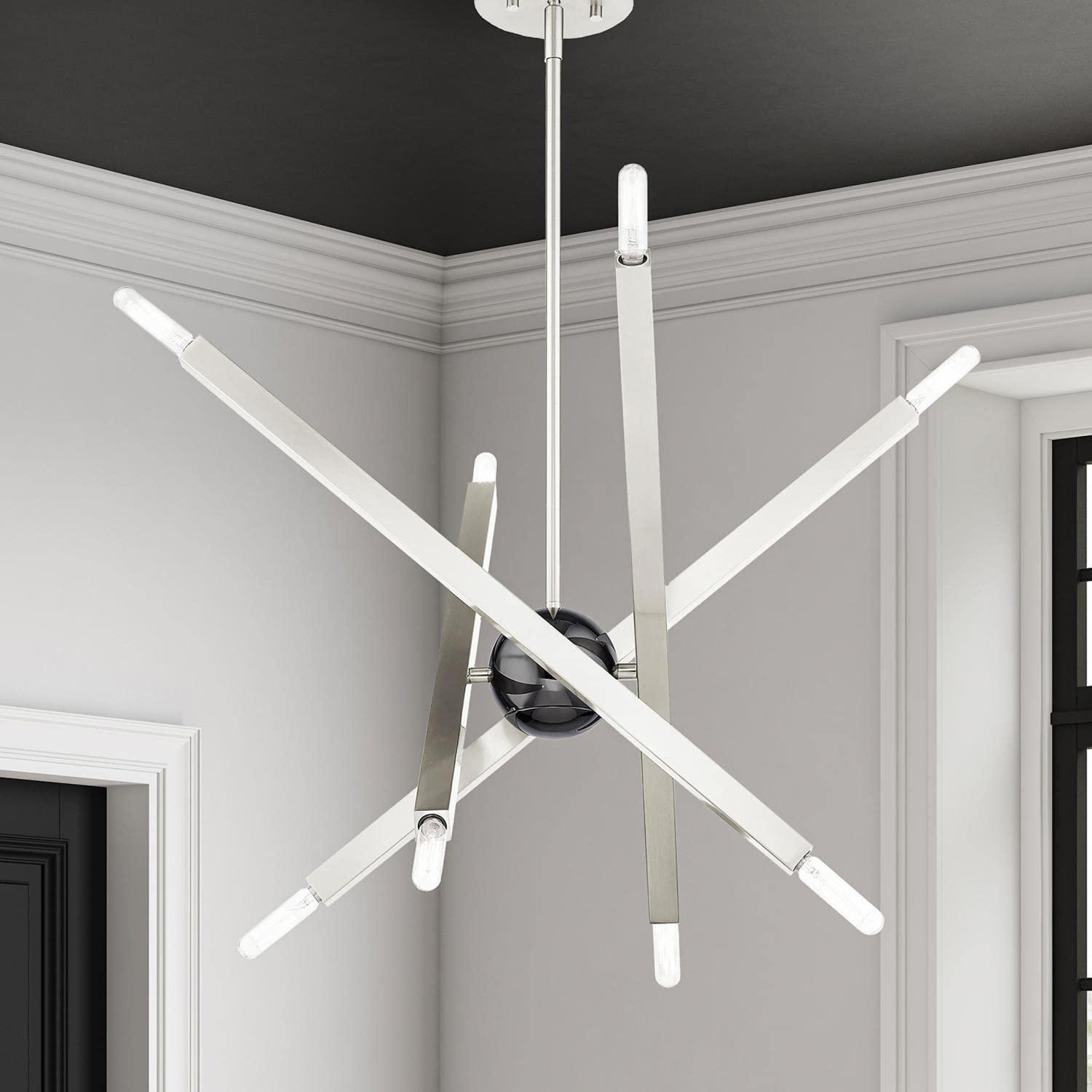 Lydia 8 - Light Dimmable Modern Linear Chandelier