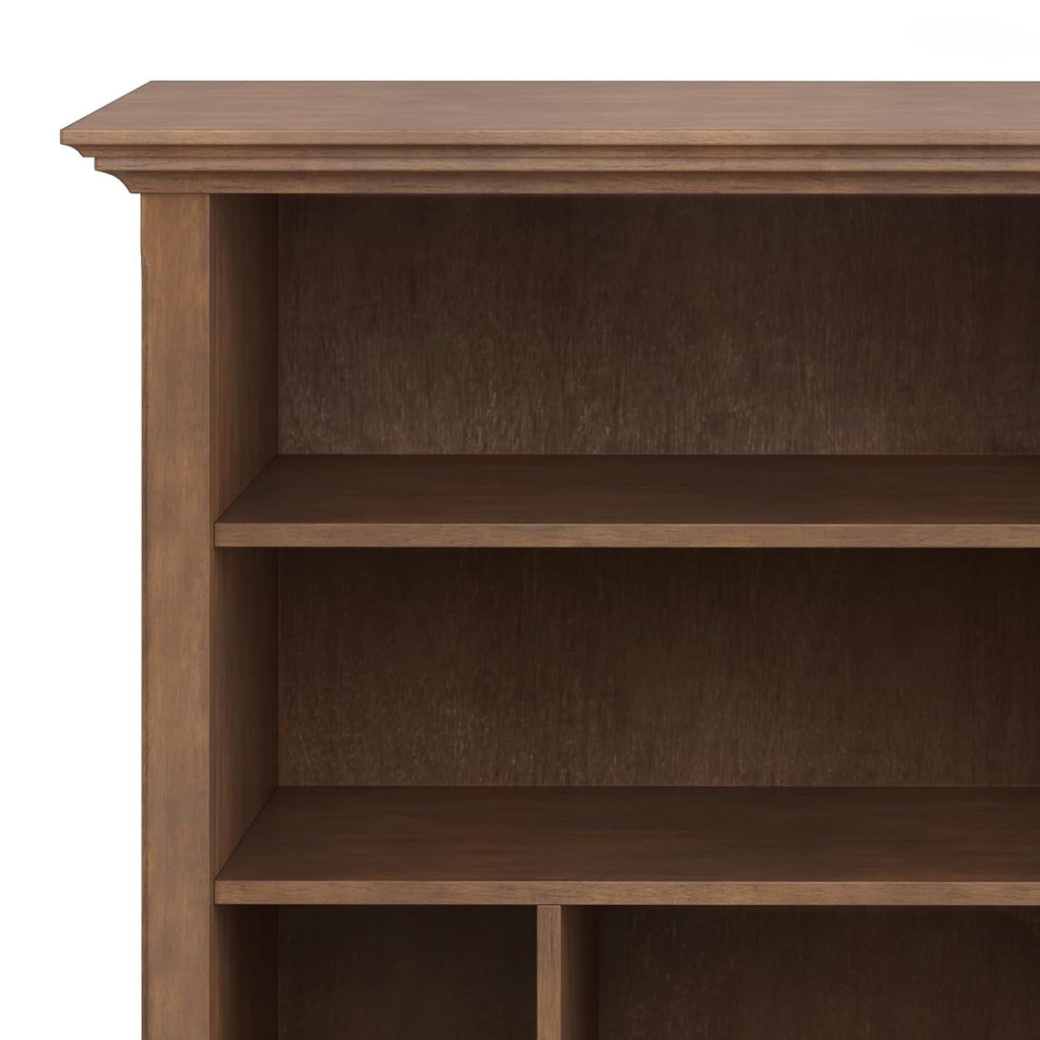Simpli Home Multi Cube Bookcase And Storage Unit In Rustic Natural Aged Brown
