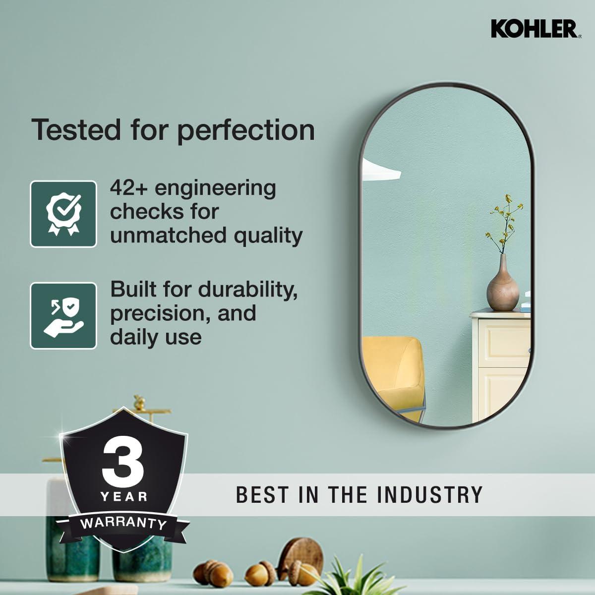 Essential Capsule Wall Mirror, Bathroom/Vanity Mirror with Frame