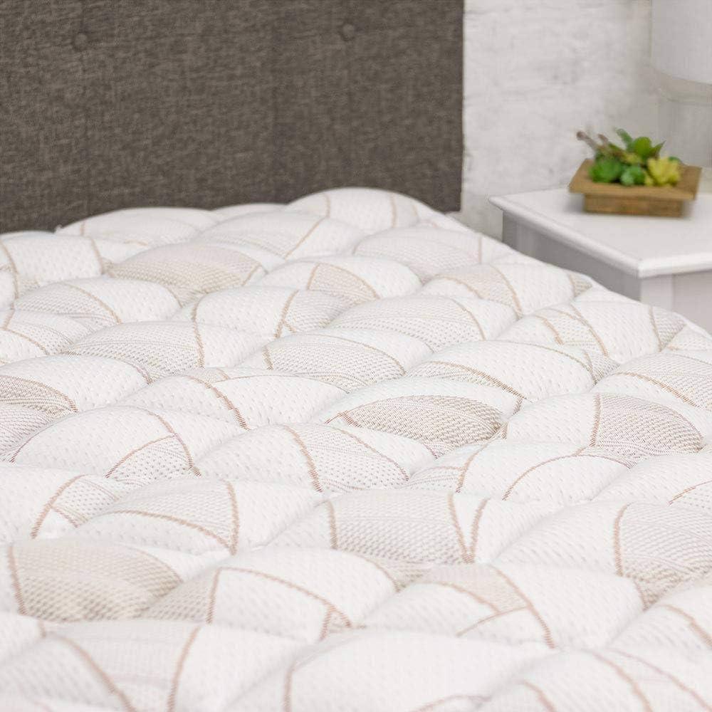 Twin XL White Down Alternative Copper Infused Mattress Pad