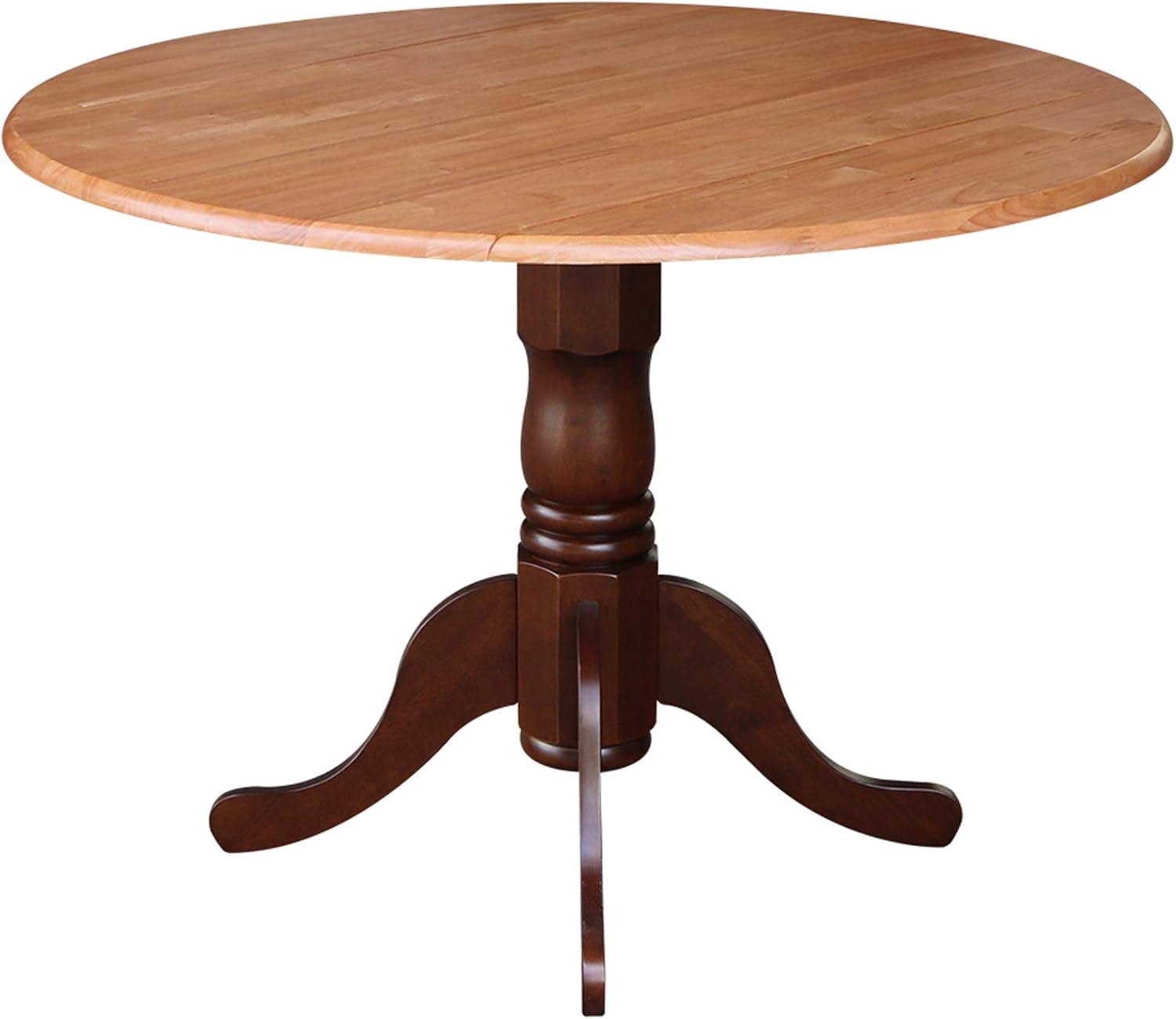 42" Mason Round Dual Drop Leaf Dining Table - International Concepts