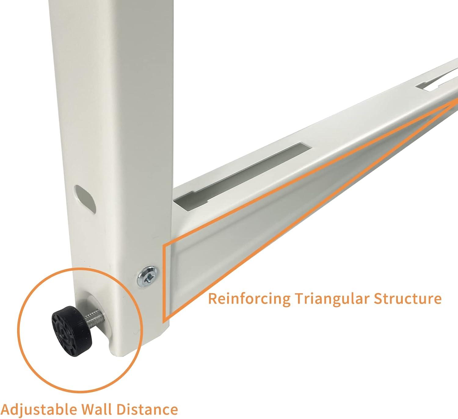 Mini Split Air Conditioner Bracket, Outdoor Wall Mounting Bracket for Ductless Mini Split Air Conditioner Heat Pump Systems, Universal,7000-18000 Btu AC Units, Heavy Duty Support up to 265 LBS