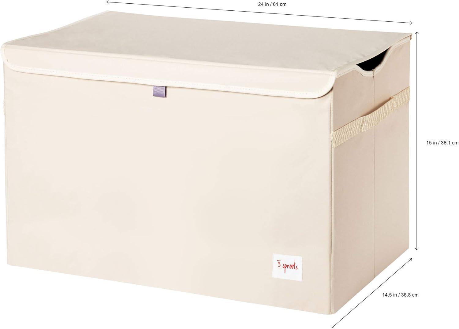 3 Sprouts 3 Sprouts  - Toy Chest Storage Box for Kids Playroom, Crocodile