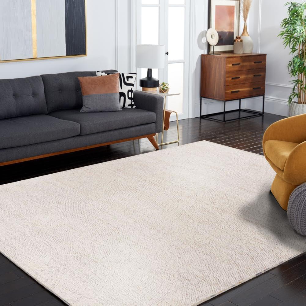 SAFAVIEH Metro Patricia Distressed Area Rug, Natural/Ivory, 2' x 3'